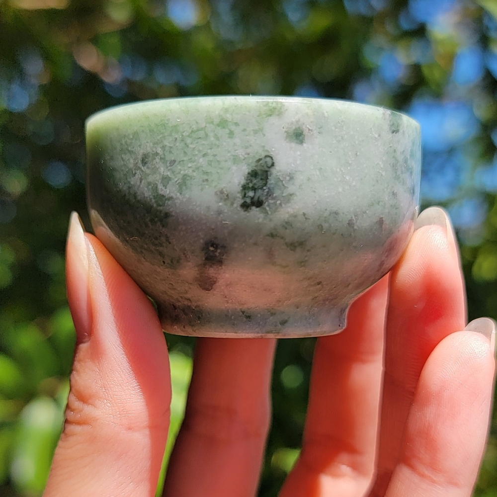 (#19) NEW 2" x 1.375" JADE BOWL